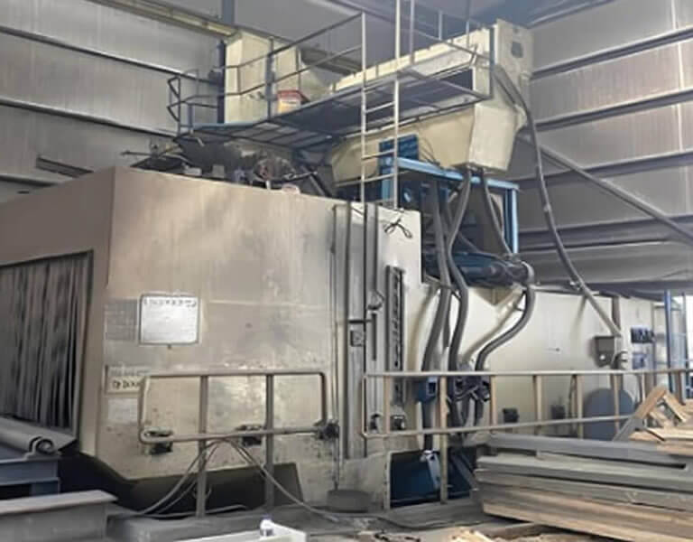 Sandblasting and painting workshop