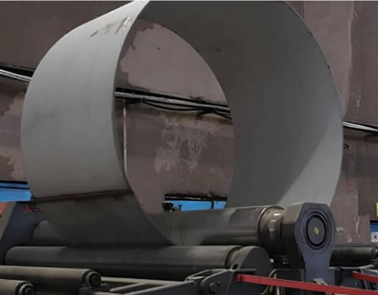 Cylinder bending machine