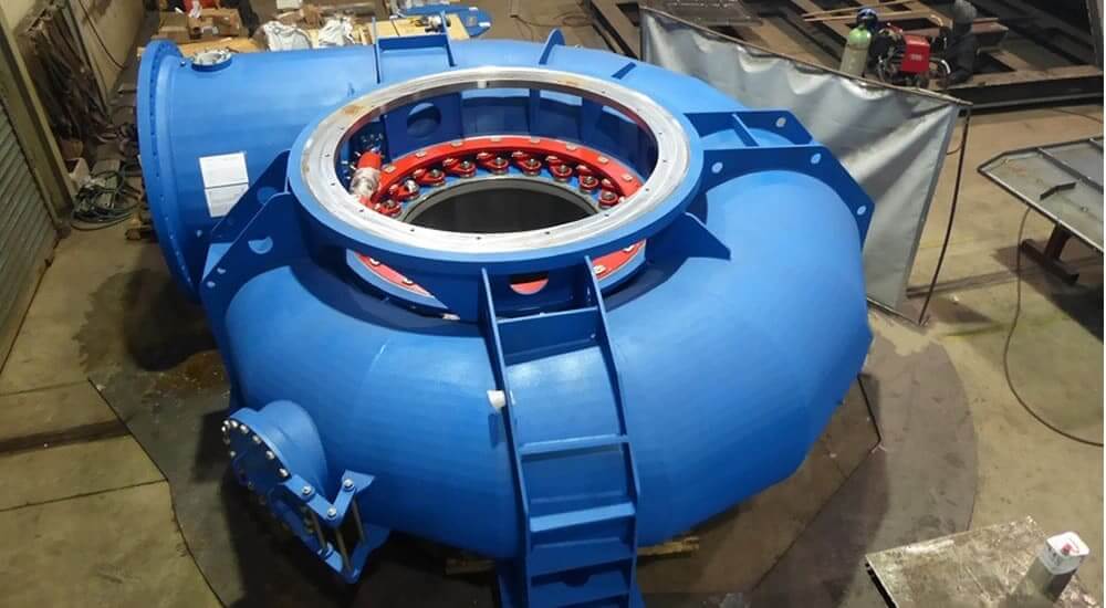 Hydroelectric power plant equipment manufacturing