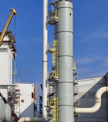 Oxygen plant Distillation tower installation