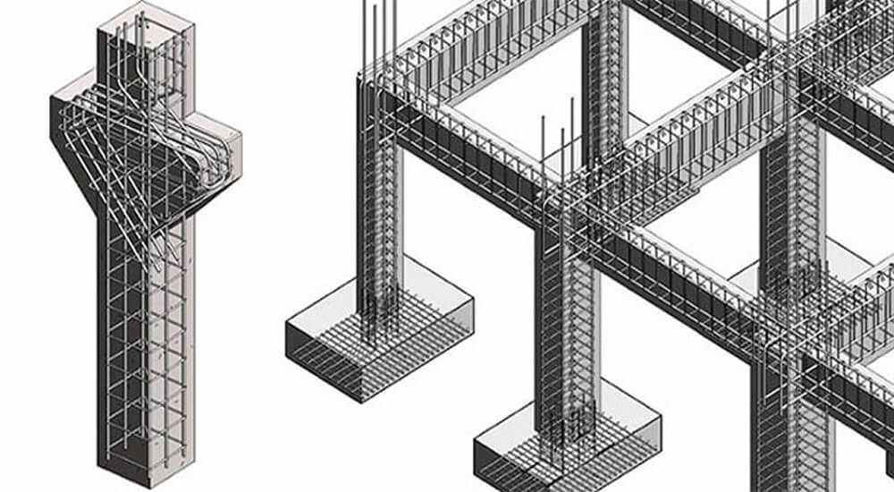 Betonarme yapı tasarımı donatı resmi